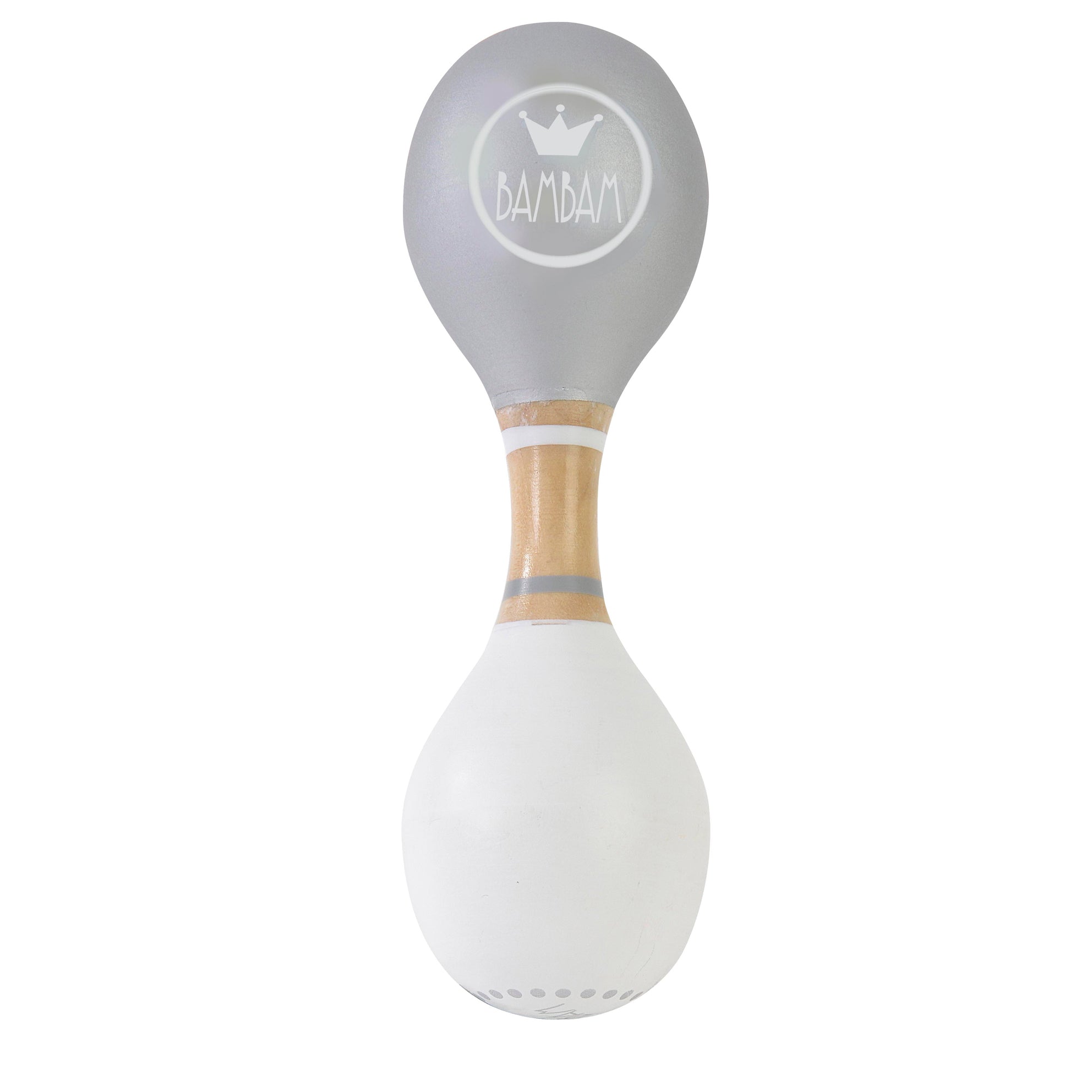 BAMBAM Wooden Maracas - Grey