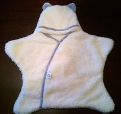 Bubs for Babes Winter Starwrap White