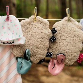 Bubs for Babes Baby Comforter Baa-Baa hanging around