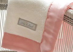 Lily 'n Jack Snuggle Blankie White and Pink