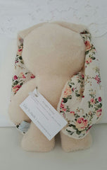 Lily n Jack Snuggle Bunny Caramel with Floral Cotton Ears