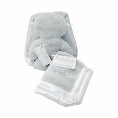 Lily 'n Jack Snuggle Bunny and Blankie Set Grey and White