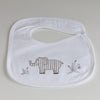 Nocturnal Affair White Bib - Elephant