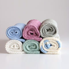 Y'Omi Knitted Bamboo Blanket - Dusty Rose