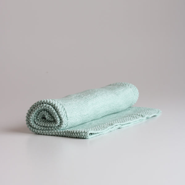 Y'Omi Knitted Bamboo Blanket - Mint Green