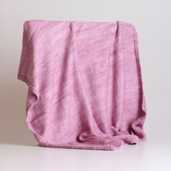 Y'Omi Knitted Bamboo Blanket - Dusty Rose