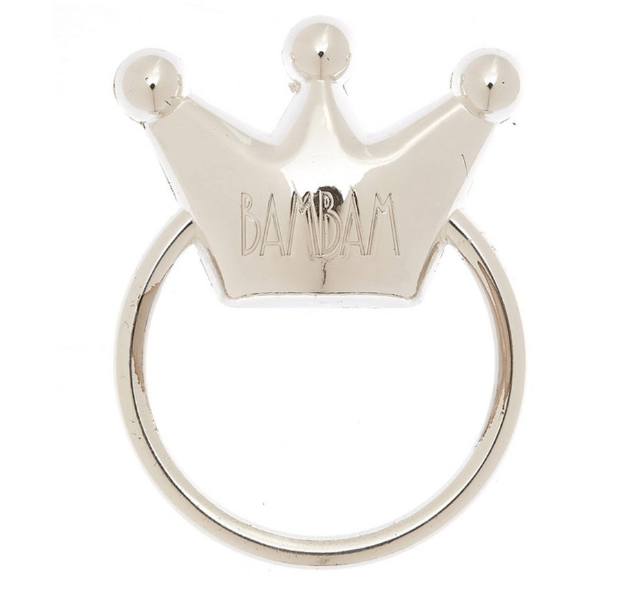 BAMBAM 'Silver Plated Rattle' Crown